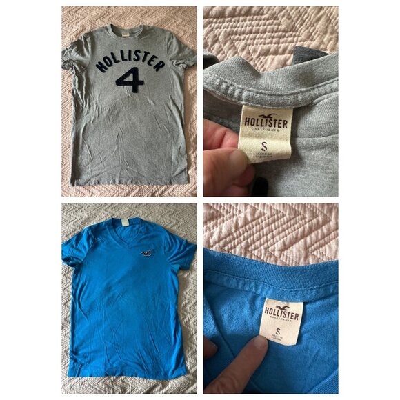 Hollister Other - 2 men's Hollister short sleeve tshirts Gray and blue SMALL